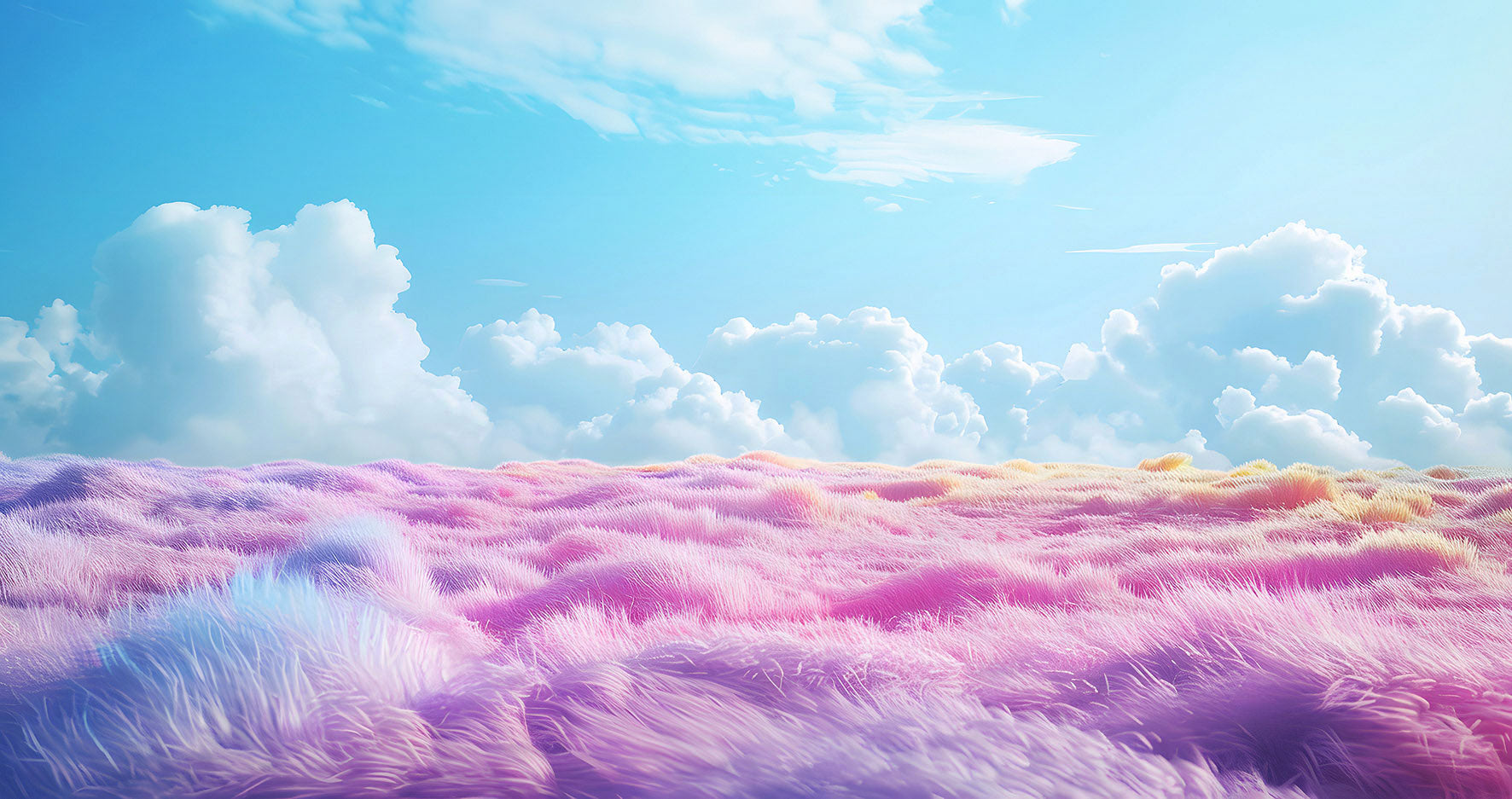 As fingertips sink into the fluffy clouds, a magical sense of lightness spreads. The fluffy cloud - like fur flows softly, as if touching a breathing dream of the sky.