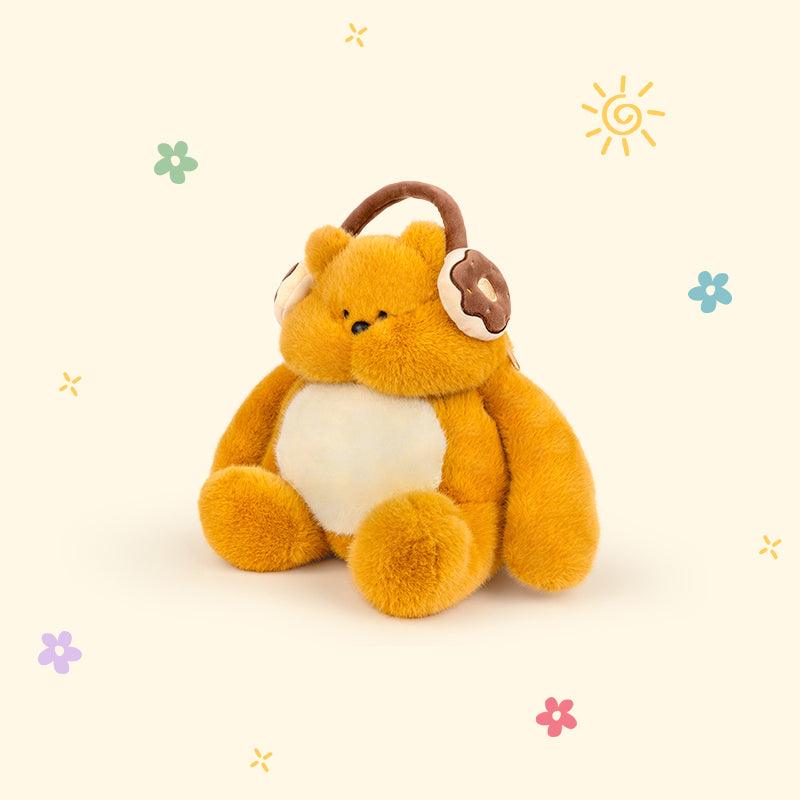 Dessert Bear™ – Donut Headphones Plush Toy for Stress Relief | 21cm - VEYSEA