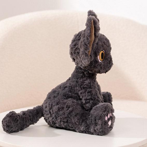 CalmCat™ – Realistic Devon Rex Plush for Anxiety Relief | 30cm - VEYSEA