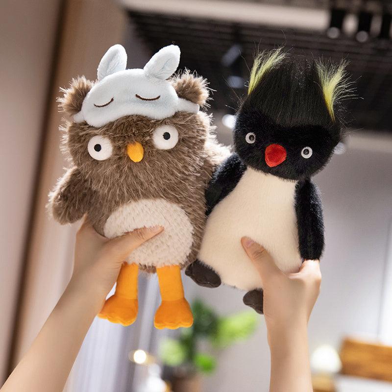 Silly Squad™ – Penguin & Owl Stress Relief Plush Toys | 25cm - VEYSEA