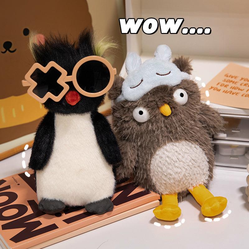 Silly Squad™ – Penguin & Owl Stress Relief Plush Toys | 25cm - VEYSEA