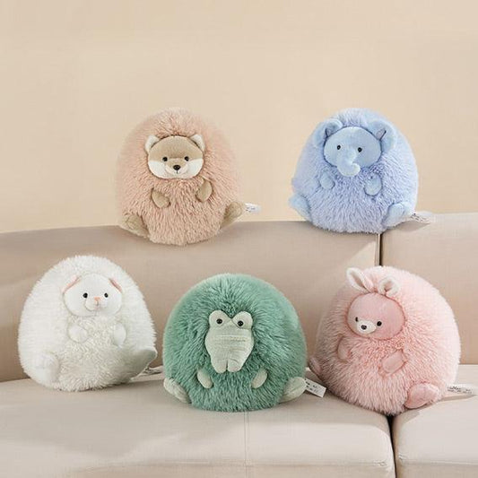 MacaronHug™ Plush Set – Round Stress Relief Animals for Women’s Security | 22cm - VEYSEA