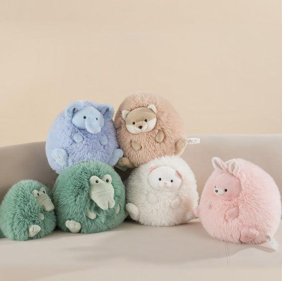 MacaronHug™ Plush Set – Round Stress Relief Animals for Women’s Security | 22cm - VEYSEA