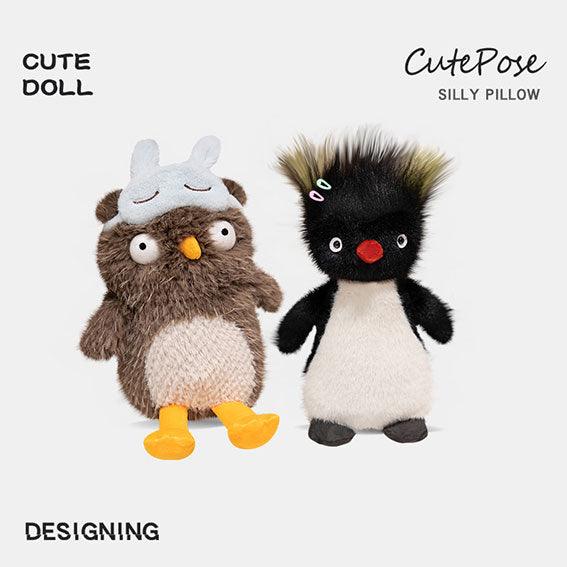 Silly Squad™ – Penguin & Owl Stress Relief Plush Toys | 25cm - VEYSEA